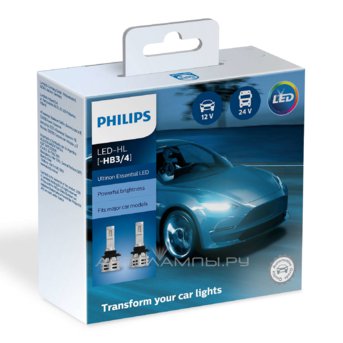 HB3/HB4 12/24V-LED (P20/22d) 6500K 24W Ultinon Essential LED (ку.2 шт.) 11005UE2X2